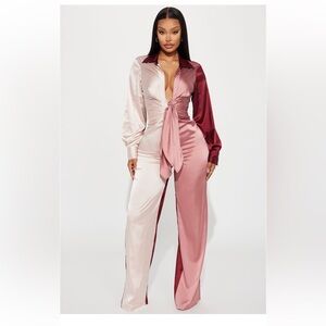 Fashion Nova Silk Romper